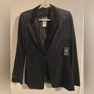 Express Black Glitter Women's Blazer